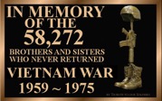 In memory of the soldiers that went missing in action from Vietnam War